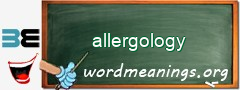 WordMeaning blackboard for allergology